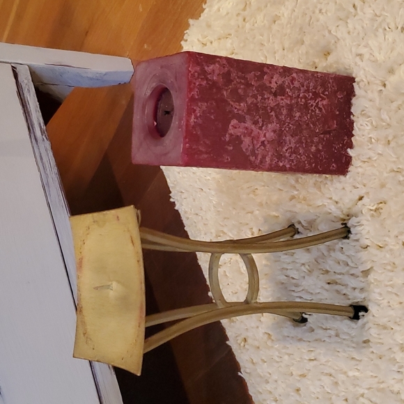 Candle Holder and Candle - Picture 2 of 7